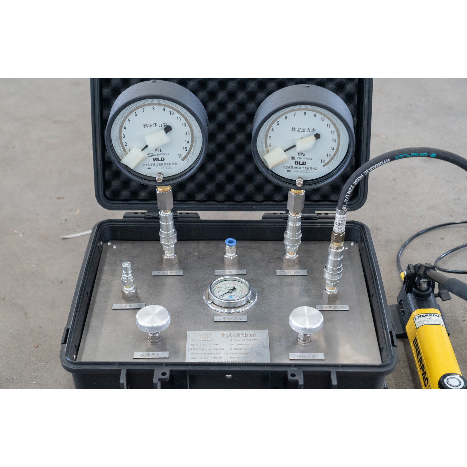 Pressure relief valve testing
